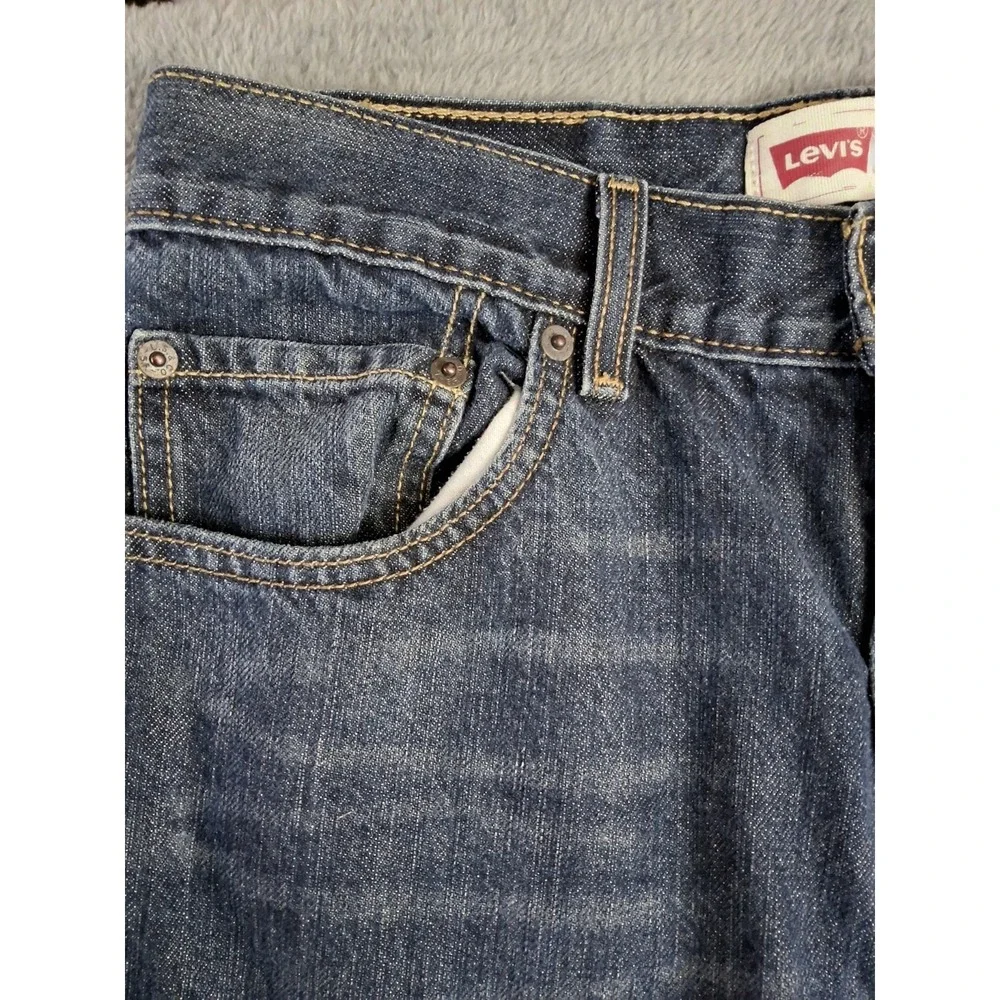 Levis 505 Regular Jeans Boys 30x30‎ 20 Reg Dark Blue Straight Leg.